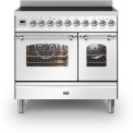 ILVE PDI096NE3/WH inductie fornuis - 2 ovens - 90 cm. - wit