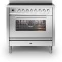 Ilve PI09WE3/SS fornuis inductie rvs - 90 cm. breed