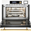 Ilve 645SNHSW/MGC combi-stoomoven met magnetron inbouw grafiet