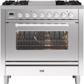 Ilve P09FWE3/SS fornuis rvs - 90 cm. breed