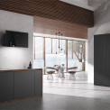 Miele DA9092W Screen wand afzuigkap - zwart glas - verticaal model