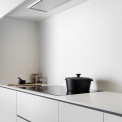 Novy 26080 inbouw afzuigkap - Vision - wit glas - 90 cm. breed