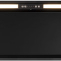 Novy 26082  inbouw afzuigkap - Vision - zwart glas - 90 cm. breed