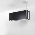 Novy Mood 7552 zwart - eiland afzuigkap - 108 cm. breed