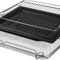 Pelgrim OPP560MAT inbouw oven met pizza functie - matzwart
