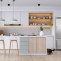 Steel GQFR-7 DX koel/vriescombinatie - Genesi - roestvrijstaal