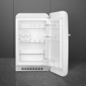 Smeg FAB10HRWH6 retro jaren 50 koelkast - wit - tafelmodel