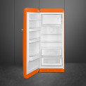 Smeg FAB28LOR6 retro jaren 50 koelkast - oranje - linksdraaiend