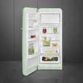 Smeg FAB28LPG6 retro jaren 50 koelkast - groen - watergroen