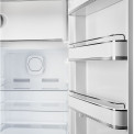 Smeg FAB28RCR6 retro jaren 50 koelkast - creme - rechtsdraaiend