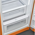 Smeg FAB28ROR6 retro jaren 50 koelkast - oranje