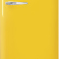 Smeg FAB28RYW6 retro jaren 50 koelkast - geel - rechtsdraaiend