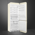 Smeg FAB38RCR6 retro jaren 50 koelkast - crème