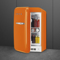 Smeg FAB5LOR6 retro jaren 50 koelkast - oranje - linksdraaiend