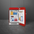 Smeg FAB5RRD6 vrijstaande retro jaren 50 koelkast - rood