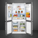 Smeg FQ60XDAIE side-by-side koelkast - 4-deurs - rvs-look