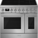 Smeg CPF92IMX inductie fornuis - rvs - dubbele oven - Portofino