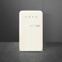 Foto van de SMEG tafelmodel koelkast FAB10HLCR5 uitgevoerd met linkdraaiende deur. 