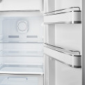Onder het vriesvak van de Smeg FAB28RDMC5 koelkast Multicolor bevindt zich het ruime koeldeel