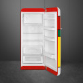 Het interieur van de Smeg FAB28RDMC5 koelkast Multicolor
