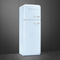 Smeg FAB30LPB5 linksdraaiende retro koelkast - pastel blauw