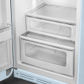 Smeg FAB30LPB5 linksdraaiende retro koelkast - pastel blauw