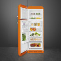 Smeg FAB30ROR5 rechtsdraaiende retro koelkast - oranje