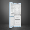 Smeg FAB32LPB5 retro jaren 50 koelkast blauw - linksdraaiend