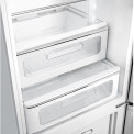 Smeg FAB32RSV5 retro jaren 50 koelkast zilver- rechtsdraaiend