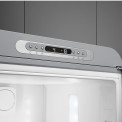 Smeg FAB32RSV5 retro jaren 50 koelkast zilver- rechtsdraaiend