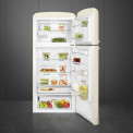 Smeg FAB50RCR5 koelkast crème - rechtsdraaiend