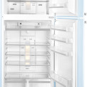 Het interieur van de Smeg FAB50RPB5 koelkast blauw