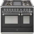 Steel AQ10SF-4B Ascot gas fornuis - 100 cm - combi-stoomoven