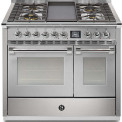 Steel AQ10SF-4B Ascot gas fornuis - 100 cm - combi-stoomoven