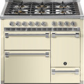 Steel AQ10SFF-D-6W Ascot gas fornuis - 100 cm - combi-stoomoven