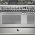 Steel AQ12SF-6B Ascot gas fornuis - combi-stoomoven - 120 cm.