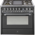 Steel AQ9S-4B Ascot gasfornuis - combi-stoomoven - met grill-top bakplaat