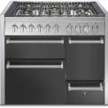 Steel GQ10SFF-D-6W rvs fornuis - Genesi - 100 cm. breed