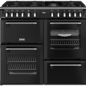 Stoves Richmond 100 DF DX gas fornuis - zwart - 100 cm. breed