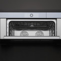V-Zug CombiSteamer V6000 45M PowerSteam Autodoor combi-stoomoven - zwart spiegelglas 