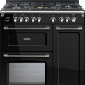 Boretti CFBG903ZW gas fornuis - zwart - 3 ovens