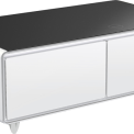 CASO Sound & Cool Wit salon tafel met koellades, speakers en draadloos opladen telefoon