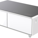 CASO Sound & Cool Wit salon tafel met koellades, speakers en draadloos opladen telefoon