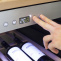 Caso WineChef Pro 40 onderbouw wijnkoelkast met rvs vensterdeur