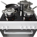 Etna FIV560WIT inductie fornuis - wit - 2-fasen aansluliting