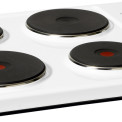 Etna KEV158WIT vrijstaand elektrisch kookplaat