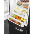 Smeg FAB32LBL5 retro jaren 50 koelkast zwart - linksdraaiend