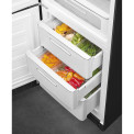 Smeg FAB32LBL5 retro jaren 50 koelkast zwart - linksdraaiend