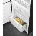 Smeg FAB32LBL5 retro jaren 50 koelkast zwart - linksdraaiend