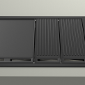 Fulgor milano FOBQ 1000 G MBK inbouw gas barbecue - mat zwart